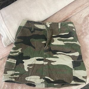 Camo print skirt
